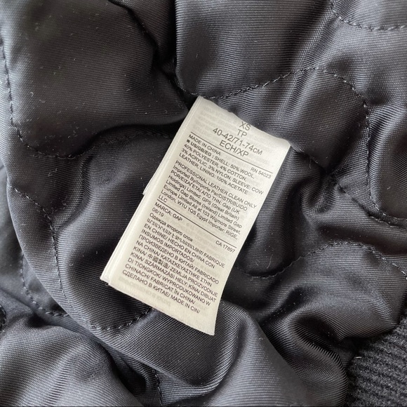 Gap Leather Wool Varsity Jacket - Picture 11 of 14